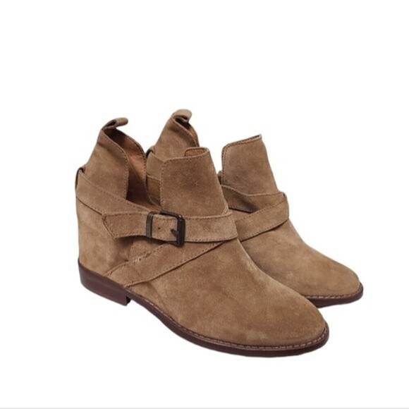 Zara Trafaluc Tan Ankle Booties 38 - Picture 1 of 9